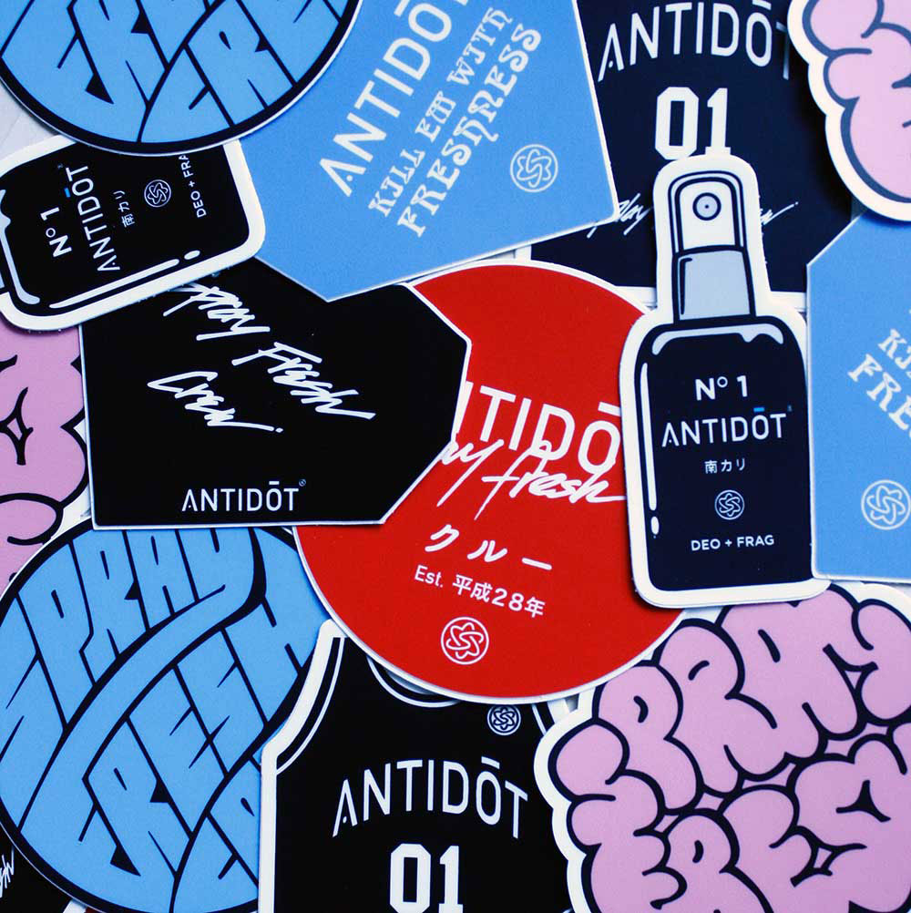 ANTIDŌT® Sticker Pack - solscience® Sneaker Deodorizer Spray